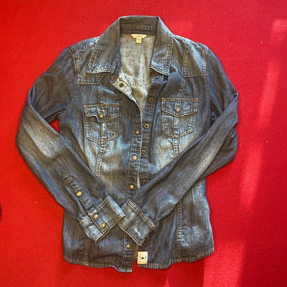Fitted jean shirt by Guess